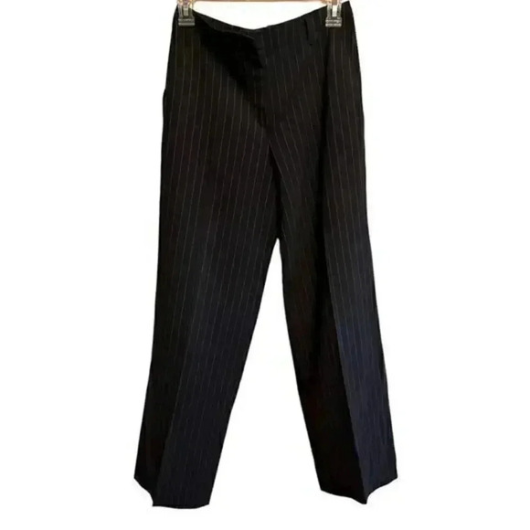 Gunex Made‎ in Italy 90s Style Striped Wool Trousers - Picture 1 of 8